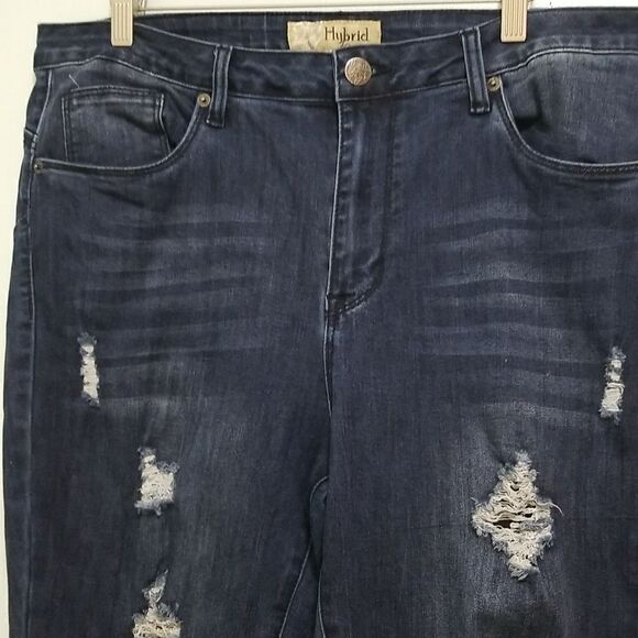 Hybrid & Co, distressed skinny Jean's. Size 14. - Picture 2 of 6